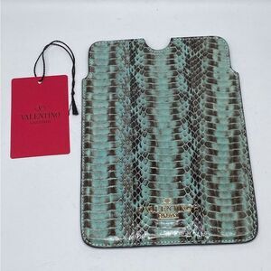 Valentino Garavani Snake Embossed Leather iPad Mini Case